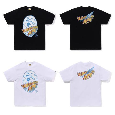 Japanese-Style Trendy Brand Ape Miami International Collaboration Loose Sports Camouflage Cotton Unisex Short-Sleeve T-Shirt Cross-Border