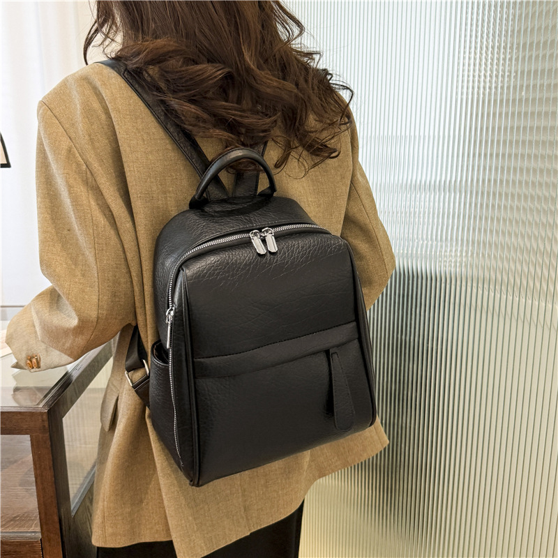 Looking new casual fashionable versatile PU for women, work and commuting backpacks_voghion.com