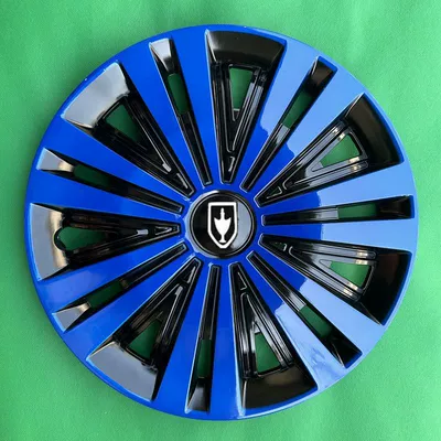 Caps, Wheel Covers, Tire Caps, Decorative Spare wheel cover - standard-k7-model-black-and-blue-4-pieces
