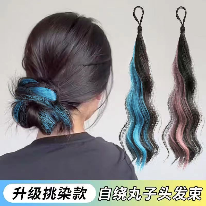 Self-Winding Bun Wig with Highlights, Realistic Flower Bud Hair Bun, Hairpiece for Updo, Wholesale Hair Bun Self-Winding Bun Wig with Highlights, Realistic Flower Bud Hair Bun, Hairpiece for Updo, Wholesale Hair Bun