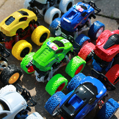 怪獸狂野大腳車系列肌肉越野車男孩模型玩具大腳警車擺地攤