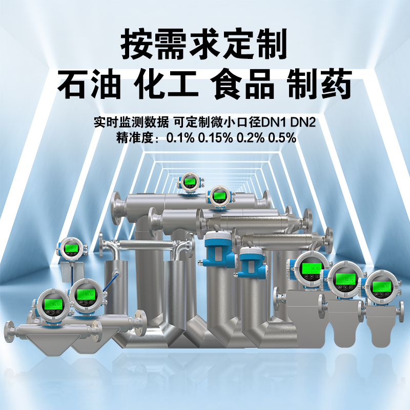 ll恩耐德空气质量流量计高温高压深冷直管科氏力质量流量计科里奥