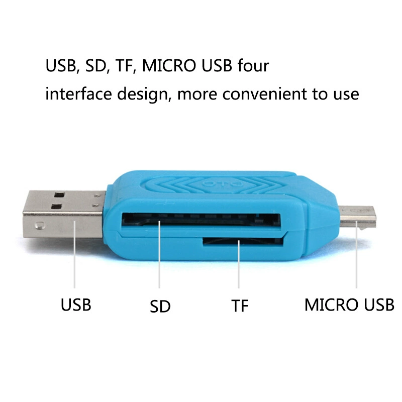 DM-HC91 считыватель USB 2.0 SD TF два в одном Micro USB для Android мобильного телефона