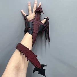 跨境龙手链Leather Dragon Wristband皮革龙腕带手腕带手部装饰品