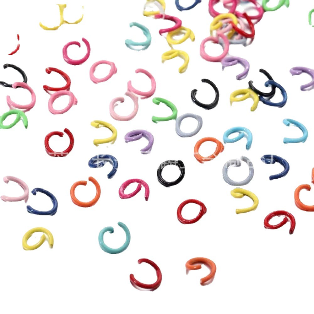 Фабрика в наличии цвет железная краска Открытое кольцо брелок материал ручной работы соединительное кольцо DIY ювелирные аксессуары