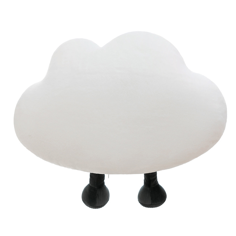 New creative mood cloud plush pillow, cute cloud sleeping companion toy, no worries, no unhappiness pillow