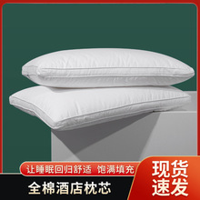 丛植厂家星级酒店全棉家用护颈枕助睡眠回弹轻奢枕芯枕头