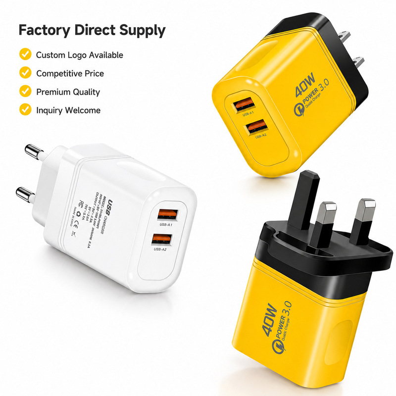 5V2A charging head European and American British multi-port speed matching device for Apple Huawei Android 2USB mobile phone charger 5V2A charging head European and American British multi-port speed matching device for Apple Huawei Android 2USB mobile phone charger