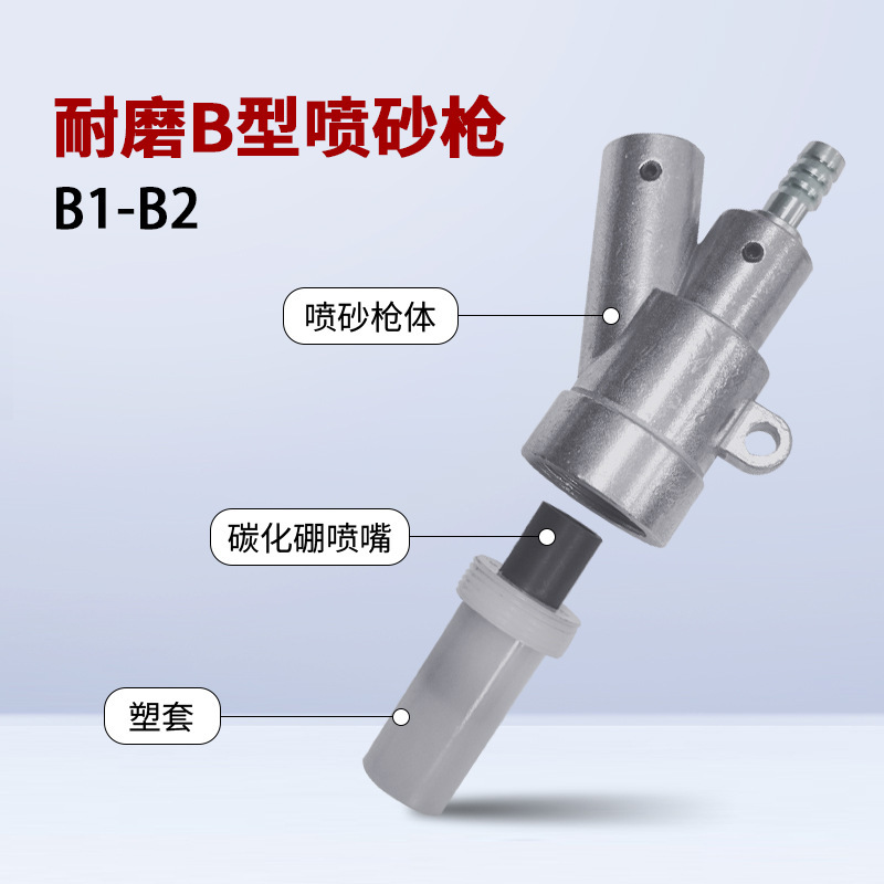 ホット販売 B1B2 錆除去スレッドサンドブラストガンヘッド炭化ホウ素ノズル各モデル耐摩耗性ハンド自動ボックスタイプ|undefined