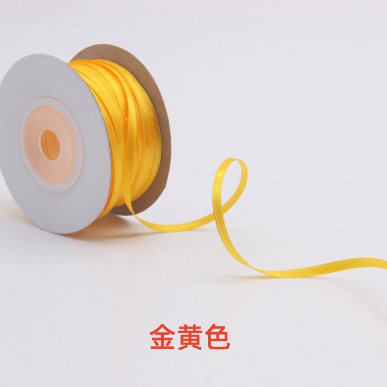 リボン3mm巻50ヤードribbonクロスボーダーdiy生花結束両面リボンしおりバルーンリボン|undefined