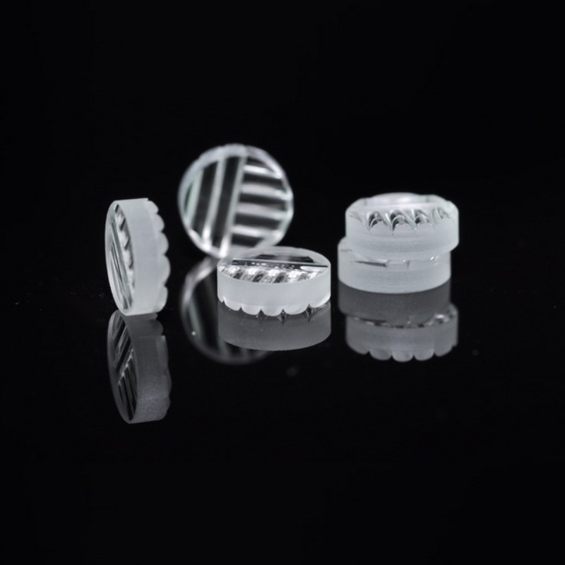 玻璃 树脂PMMA 十字线镜片 激光器 激光头 激光模组镜片