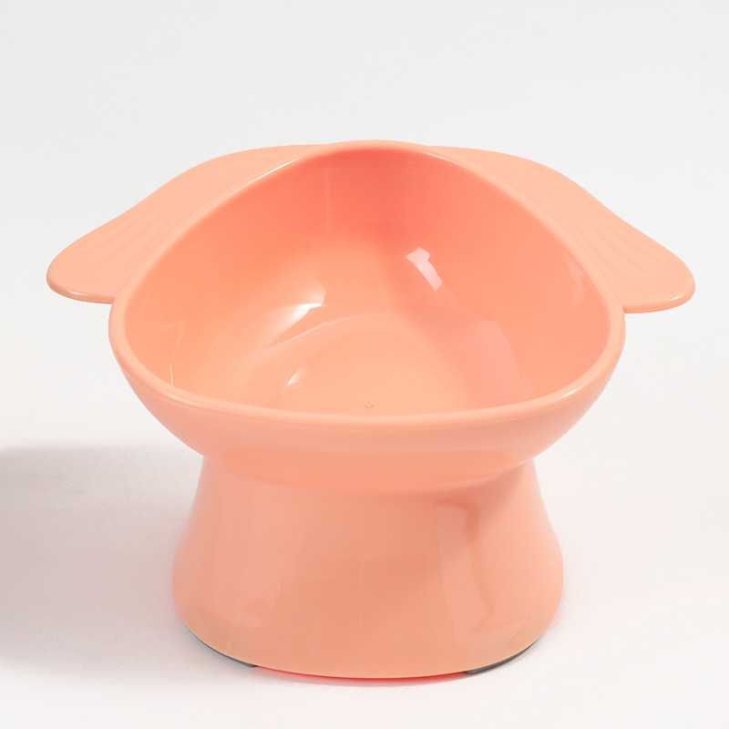 Hawo Beagle Tazón para gatos Tazón de agua de plástico Material PP Tazón para mascotas de boca inclinada para gatos Tazón para comida para perros Tazón para perros anti-volcado