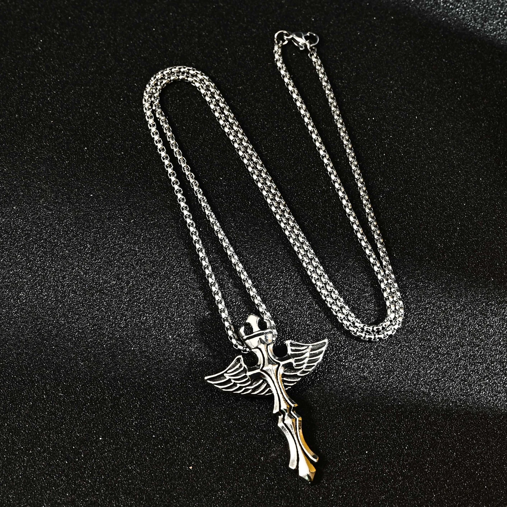 Популярный кулон в виде кельтского дракона для мужчин, металлическое колье из сплава, тотем викингов, украшение с крыльями дракона