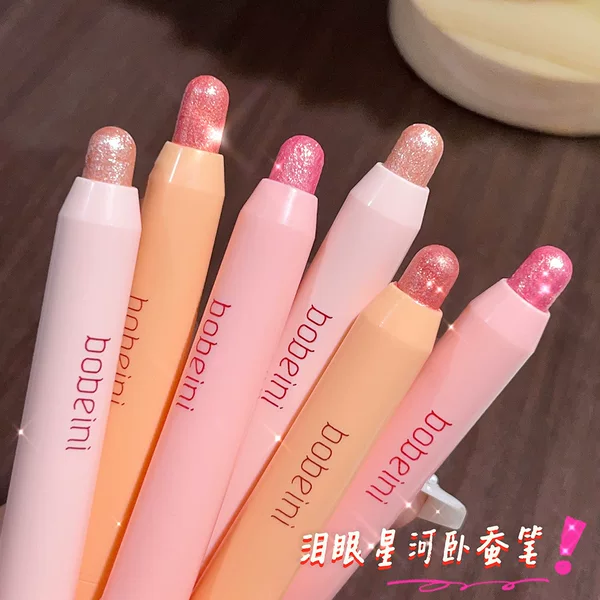 Eyeshadow Pen Silkworm Shadow Pen Brightening Pearlescent Fine Shimmer Contouring Pen Multifunctional Eyeshadow Pen Highlight Stick One Touch Shaping