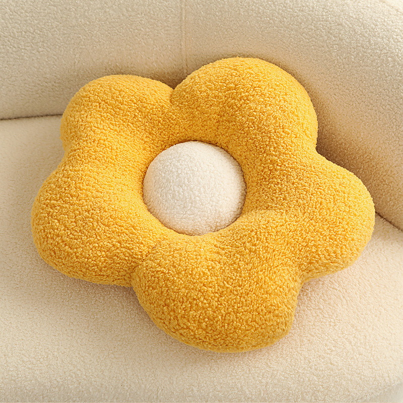 Nuevo estilo simple almohada de peluche floral almohada de peluche nudo donut almohada de cama almohada de cojín grande almohada al por mayor