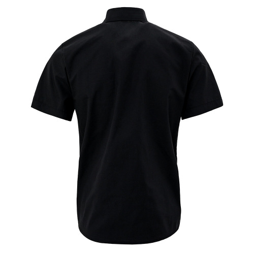 2025 Cross-border New Summer Men's Breathable Short-Sleeve Casual Fashion Dual-Pocket Solid Color Shirt Men's Short Sleeve Open