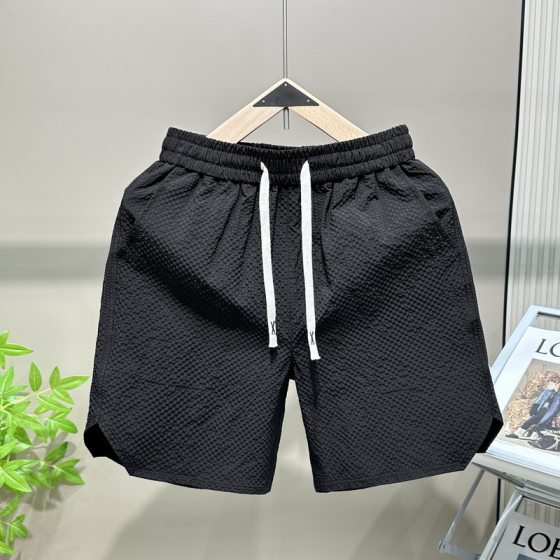 Summer Shorts Men's Neutral Style Sauersucker All-match Casual Couple Fashion Trendy Loose Beach Pants Men