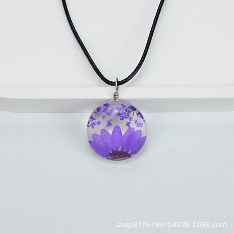 보라색 레이스 + 보라색 크리스탈 국화