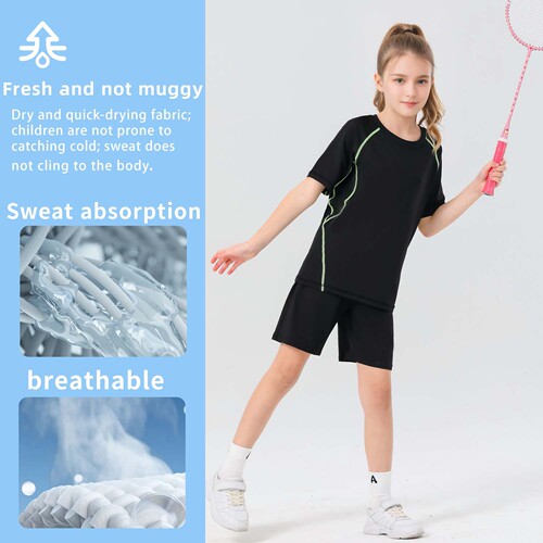 Cross-border international trade men women children sports tight clothing training set basketball football running fitness clothing quick-drying clothing