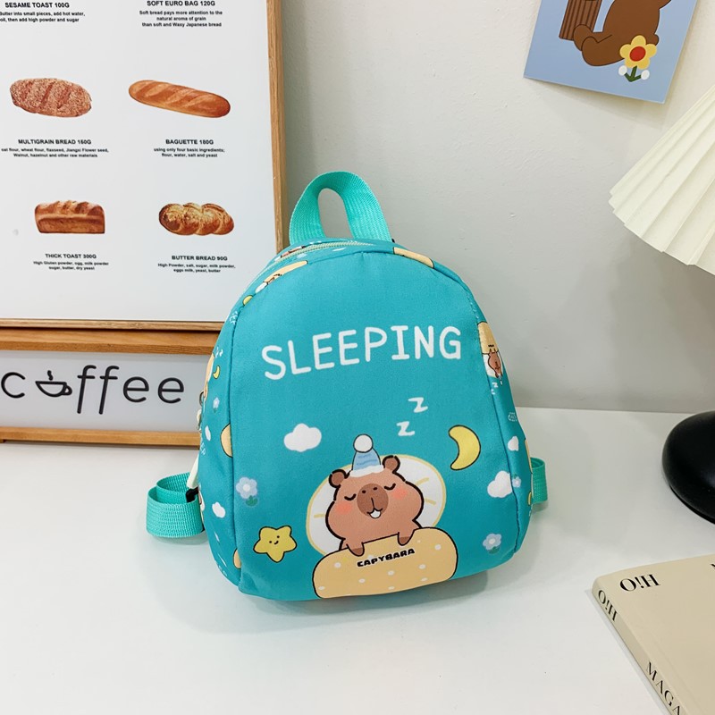 2025 nueva mochila infantil Capibala mochila para niños y niñas caricatura encantadora mochila escolar de moda