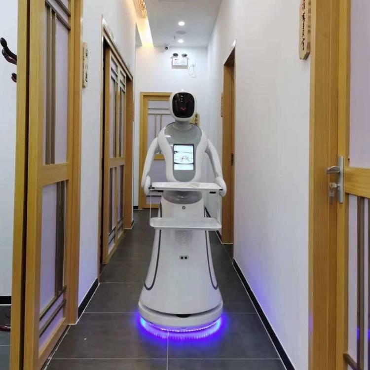 穿山甲艾米无轨送餐机器人_配送机器人_酒店机器人