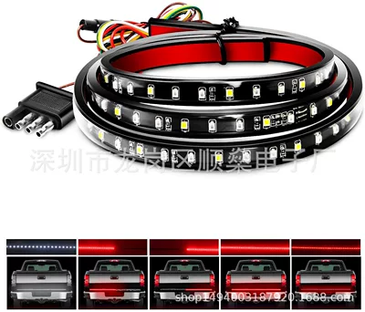 Cross-Border Hot Selling Pickup Truck Tail light - single-row-white-light-red-light-15m-108-lamp-beads