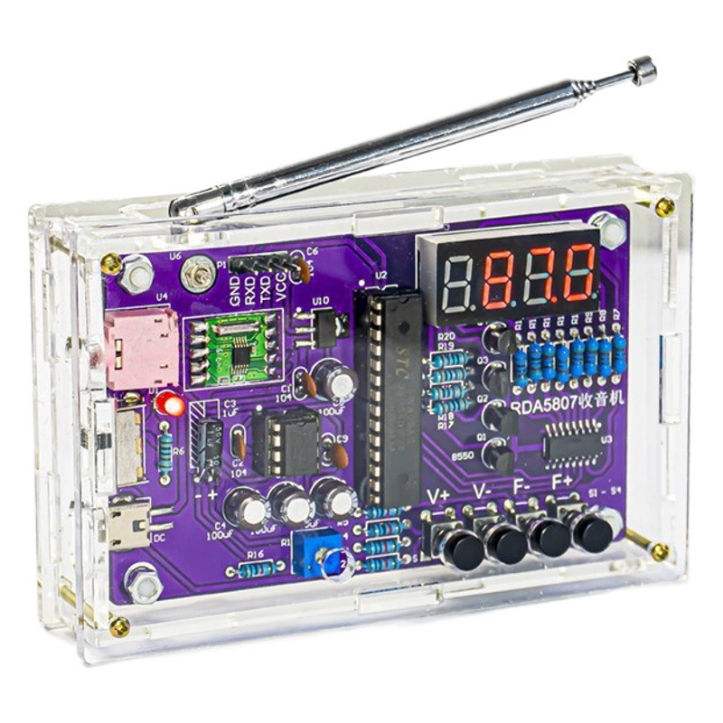 Набор для сборки FM-радио, DIY-комплект для практики пайки микроконтроллерных схем, детали TJ-56-632