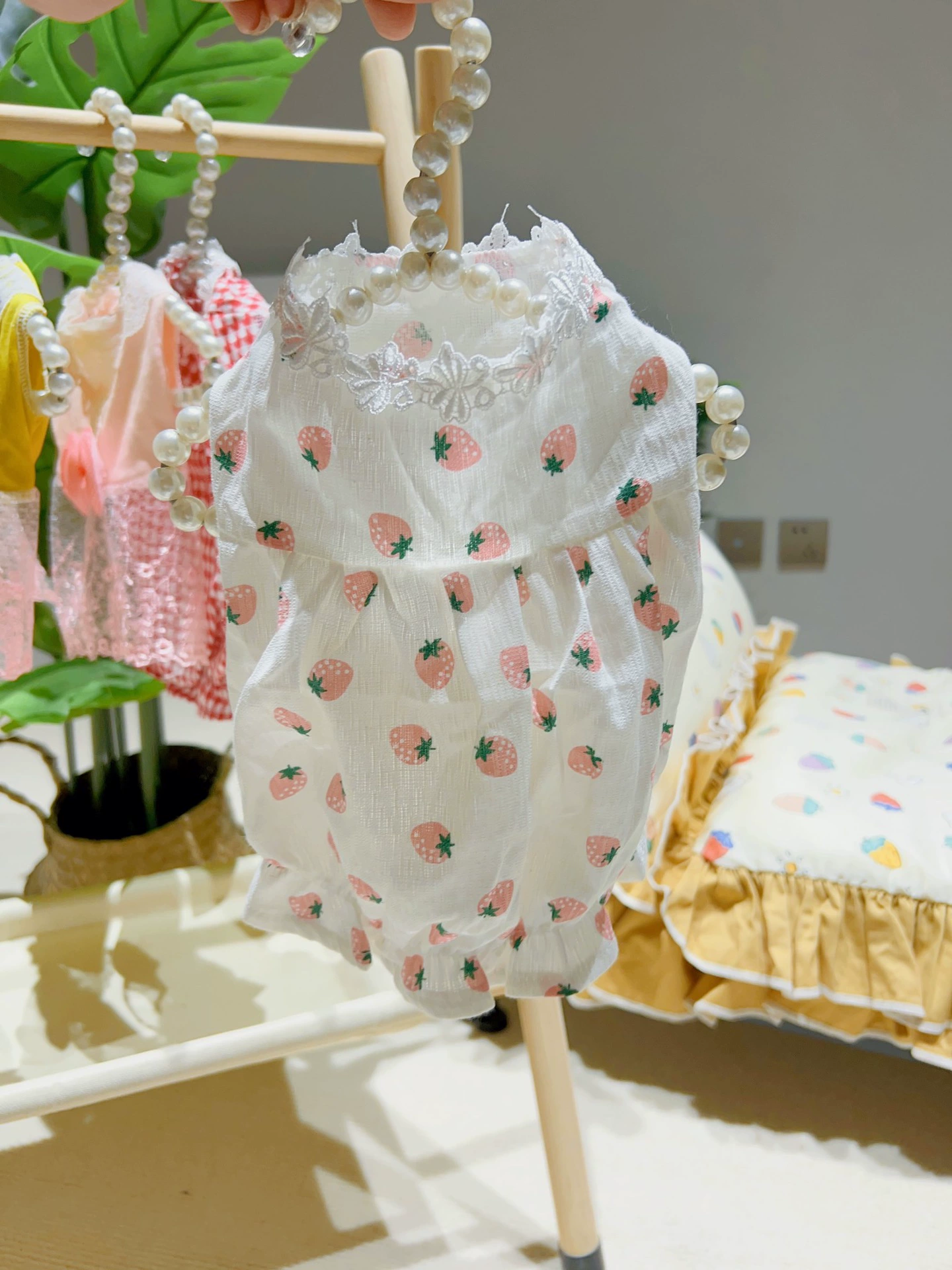 Одежда для домашних животных Одежда для собак и кошек Летняя тыквенная юбка Летняя тонкая одежда Кошка собака корейская юбка