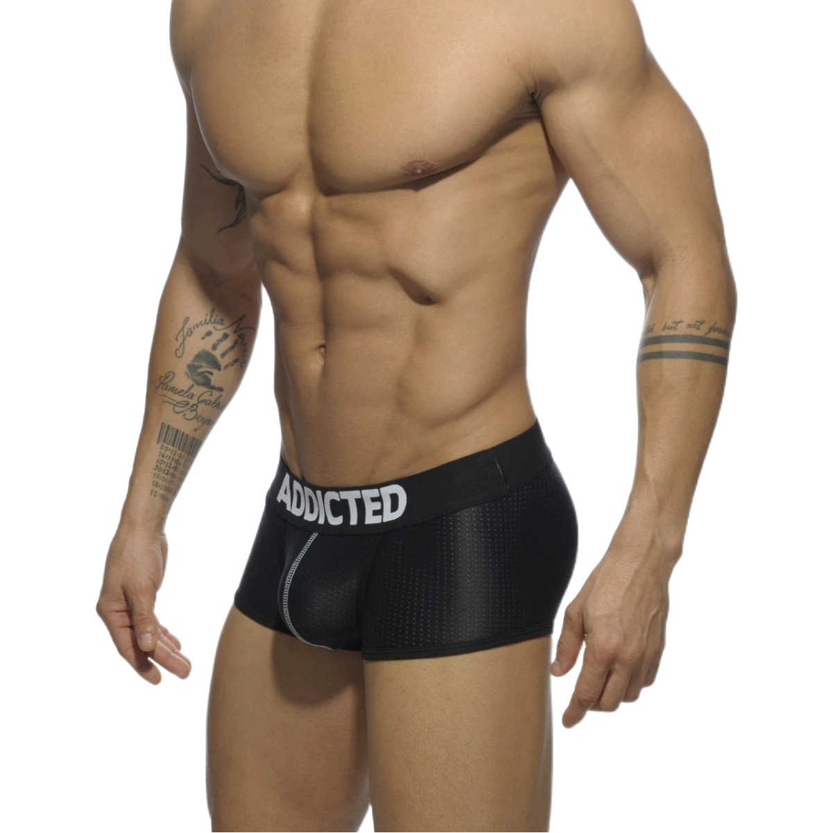 New Men's Boxer Sexy Mesh Three-Dimensional Sub-Cushion Bag Boxer Shorts Breathable Low Waist