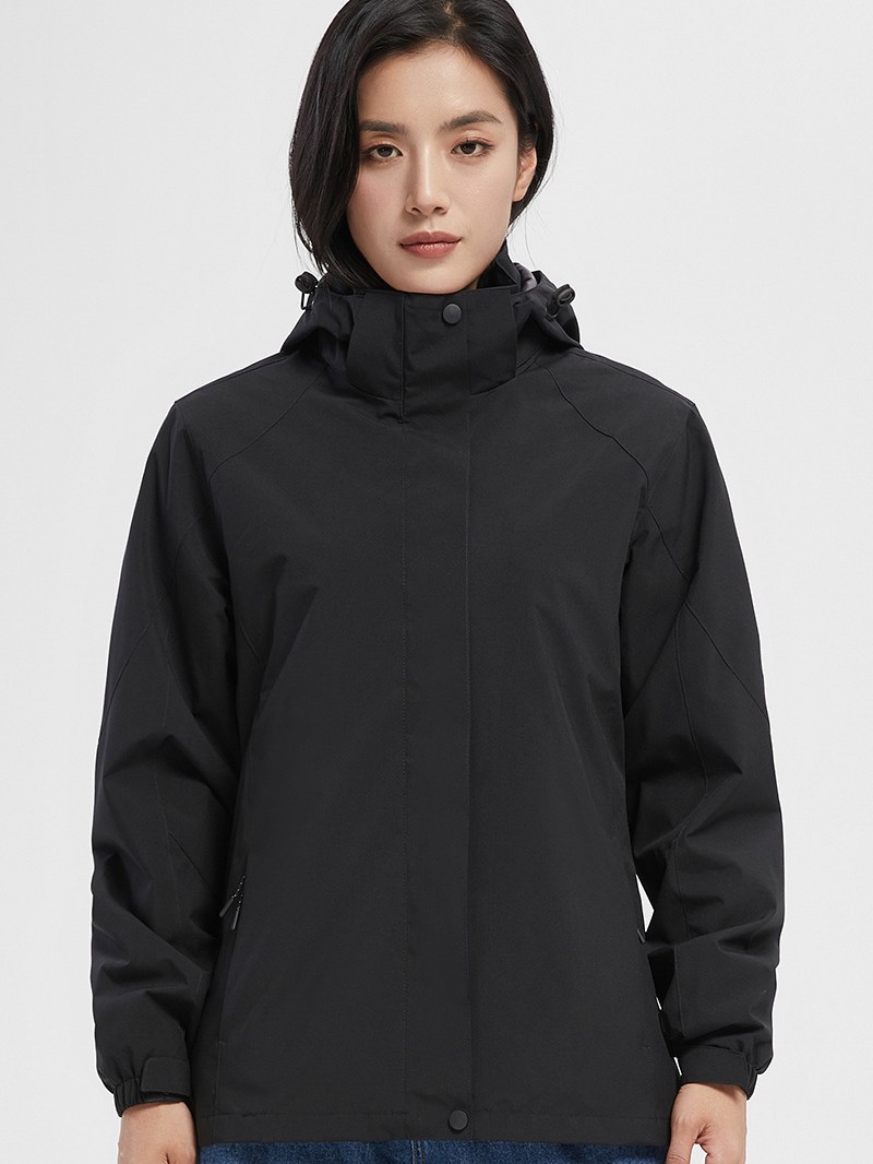 Fábrica directa al aire libre tres en uno vestir de asalto otoño y invierno para hombres y mujeres a prueba de viento a prueba de agua desmontable chaqueta de calor interior