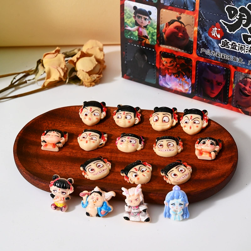 Blind Box Gift Box (Nezha) 40-Slot Resin Figures, Assorted Peripheral School Stall Toys