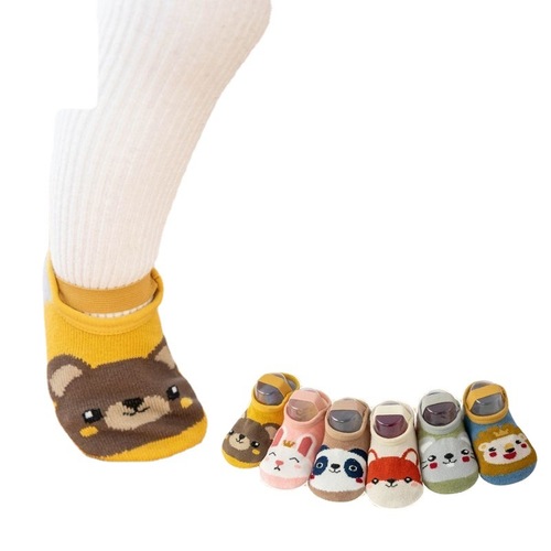 Infant toddler socks spring and summer boys and girls floor socks baby non-slip socks toddler shoes short boat cartoon cute