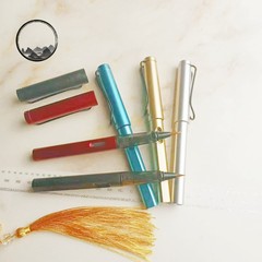 Beginner Soft Hair Brush Portable Ink Sac Steel Pen Style Small Regular Script Beautiful Calligraphy Brush with Replaceable Soft Hair Tip for Copying Classics and Calligraphy