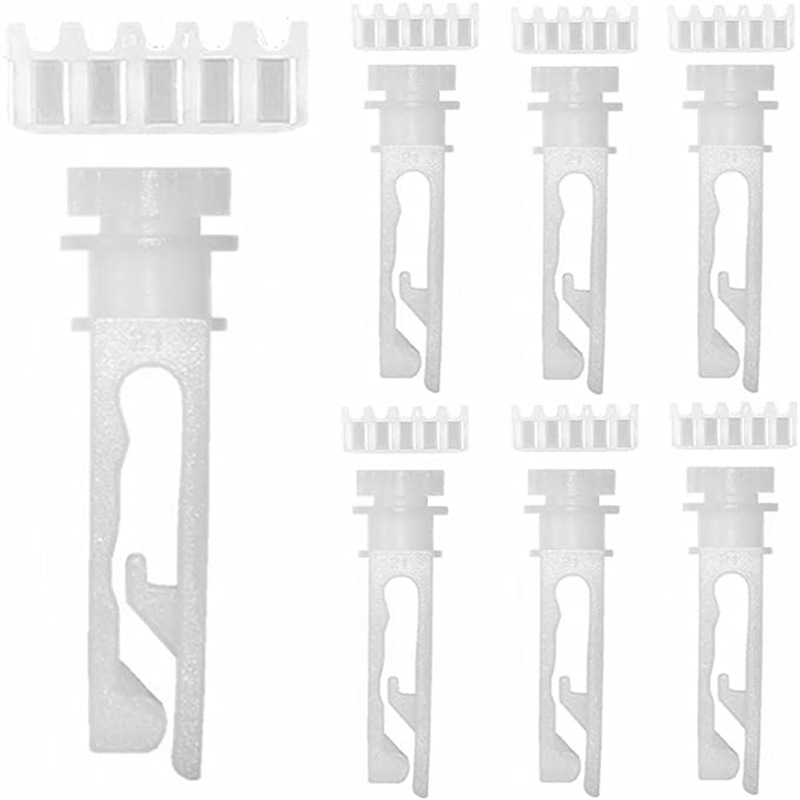 跨境供应 6片简易滑轮转棒6个齿轮套装 垂直百叶帘易损替换配件