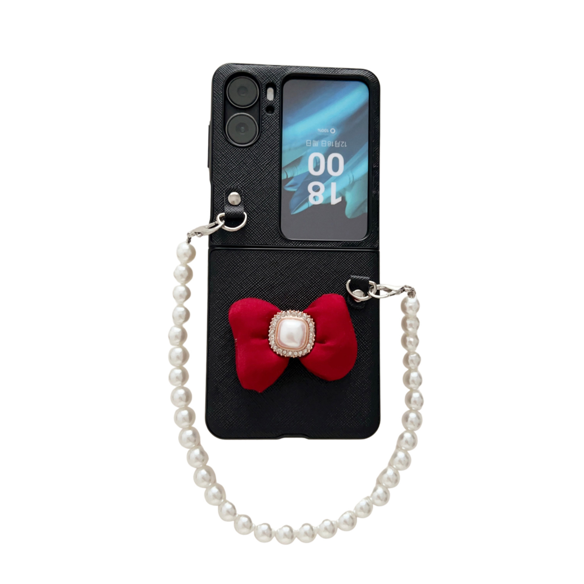 Funda de teléfono mariposa con perlas y pulsera para samsung_voghion.com