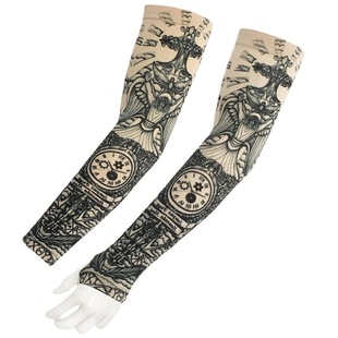 360 degree digital printing tattoo ice sleeve cross-border hot sun protection UV tattoo sleeve Jesus clock
