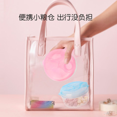 Baby milk powder box three-compartment rotating milk powder compartment baby out portable storage box packing box sealed snack box