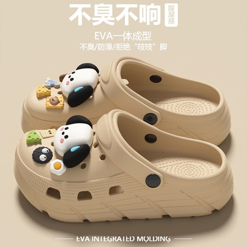 Children's Croc Shoes Boys 2025 New Summer Outerwear Non-Slip Anti-Odor Stepping on Shit Parent-Kids Sandals and Slippers Girls