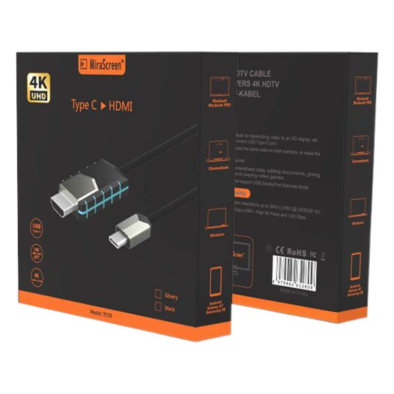 TYPE-C к видеокабелю HDMI HD HDMI с экраном Plug and Play поддерживает качество 4K HD