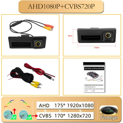 Hd Reversing Camera, Vehicle camera - volkswagen-audi-a4la6q3q5a3q7-ahd1080pcvbs-golden-fisheye-wide-angle