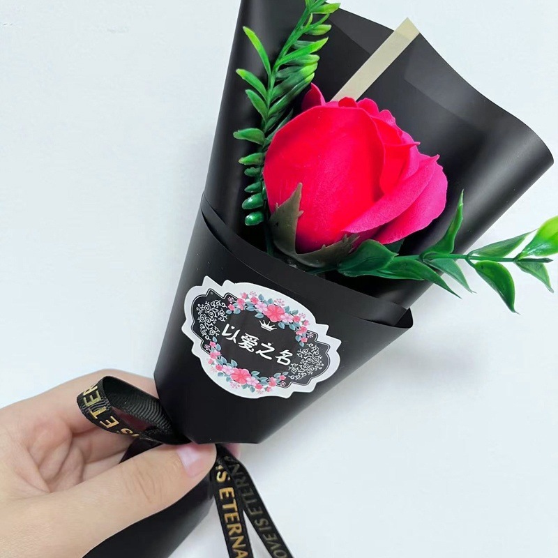 Flor artificial, clavel, ramo único, flor de jabón, venta al por mayor, regalos del día de la madre, promoción de la tienda, promoción de productos transfronterizos