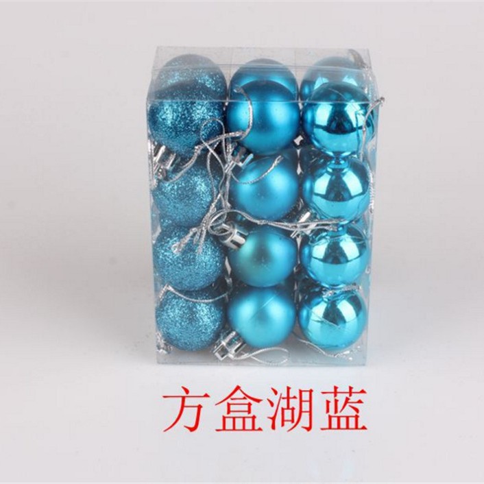Bola de Navidad Bola brillante 3cm24 BOLA DE Navidad de plástico árbol de Navidad bola decorativa BOLA DE Navidad