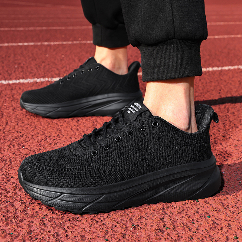 Cross-Border Size 39-48 Wide-Fit Casual Running Shoes for Men, Summer Breathable Wide-Last Sports Shoes, Wide-Toe Fly-Knit Men's Shoes Cross-Border Size 39-48 Wide-Fit Casual Running Shoes for Men, Summer Breathable Wide-Last Sports Shoes, Wide-Toe Fly-Knit Men's Shoes