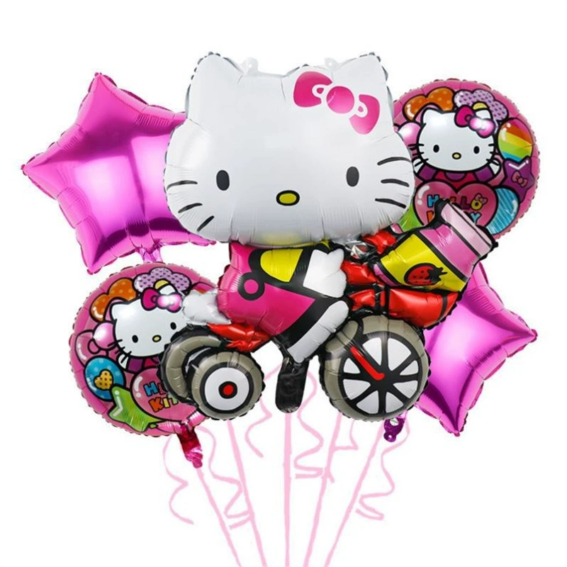 Hello Kitty, баллон для подруги на День Святого Валентина, букет, handmade DIY