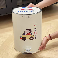 客厅垃圾桶家用带盖大号大容量卫生间浴室防水脚踏按压双开垃圾桶