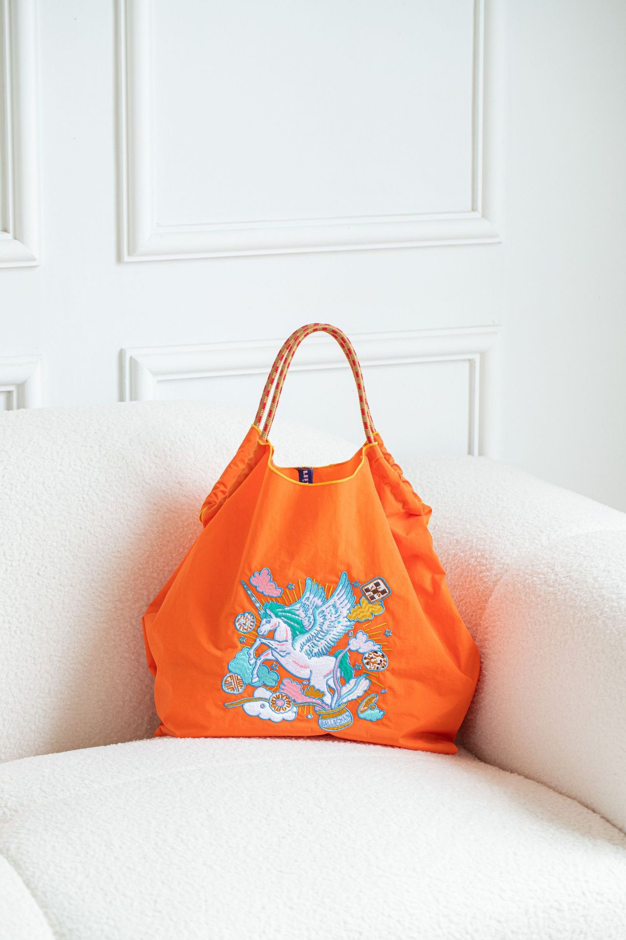 Japón ballchain nuevo tipo de bolso de leopardo de mujer KITTY bolso de lona portátil bolso de compras ecológico ligero
