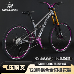 アルミ合金マウンテンバイク揚げ街の土速降下気圧前叉油ディスクブレーキ10変速120音自転車メーカー
