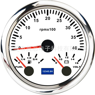 Universal Rpm Tachometer Oil: automobile instrument - cx8294-white-plate-4k-speed-oil-level-voltage-8-16v
