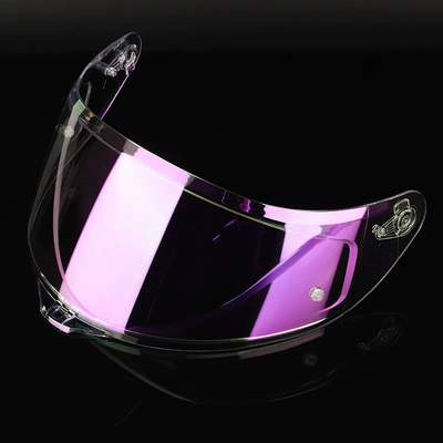 Motorcycle Safety Supplies Protection Electroplated Safety Lens - transparent-revo-purple-common-day-and-night