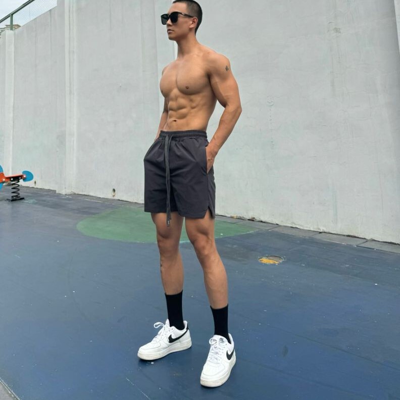 2025 Ice Silk Quick-drying Four-layer Shorts Men's Liner Shorts Sports Fitness Running 2025 Ice Silk Quick-drying Four-layer Shorts Men's Liner Shorts Sports Fitness Running